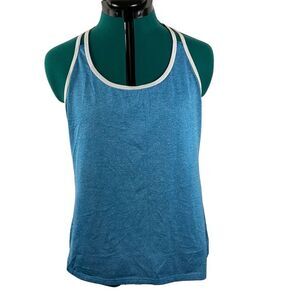 Target blue and white athletic top- size M
